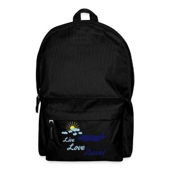 Live Love Travel 02 - Backpack - black - Front