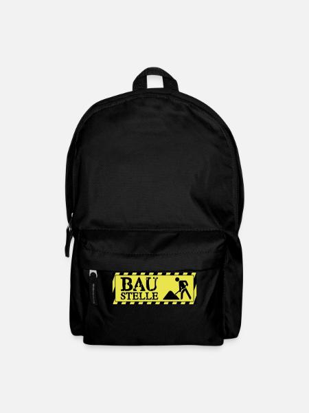 Baustelle - Rucksack - Schwarz