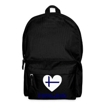 Finlande Coeur - Sac à dos - noir - Devant