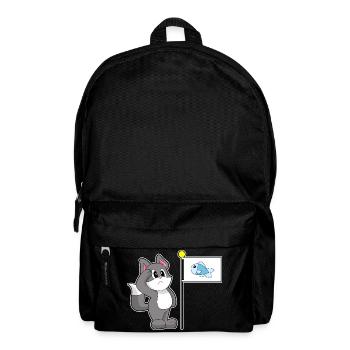 Drapeau de chat - Sac à dos - noir - Devant