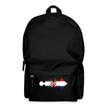 Drapeau de la Croatie Adriatique Zagreb Drapeau croate - Sac à dos - noir - Devant