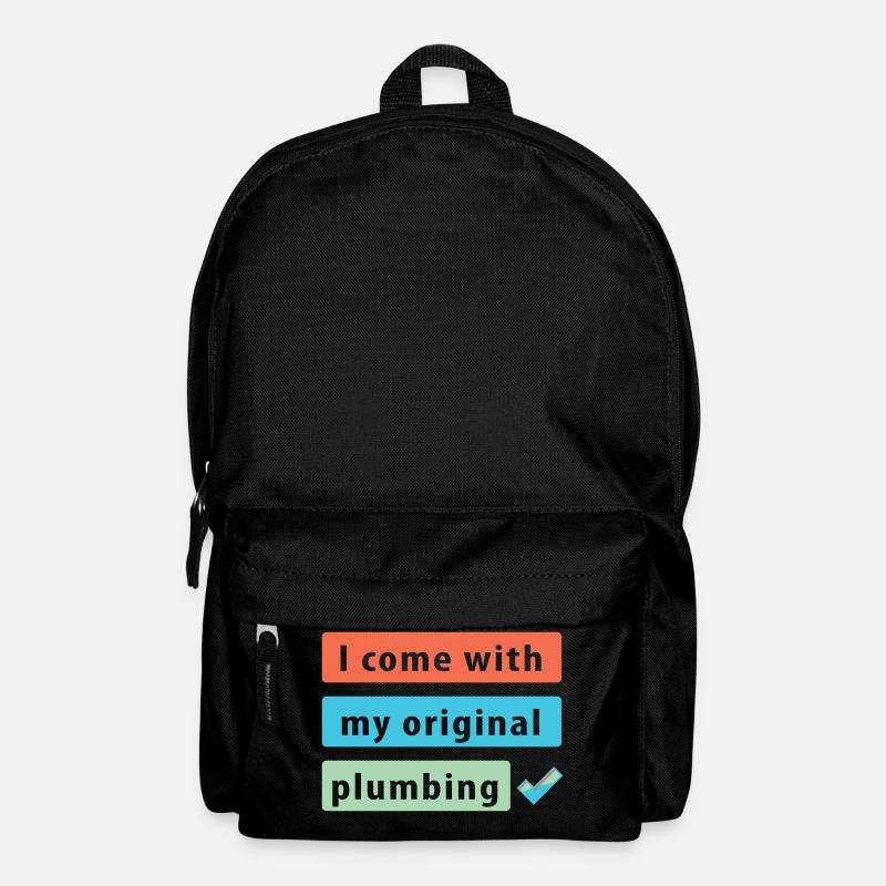 PLUMBING Joke Design - Backpack - black