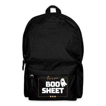 Ceci est une feuille de boo - Sac à dos - noir - Devant