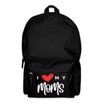 I Love My Moms Heart - Backpack - black - Front