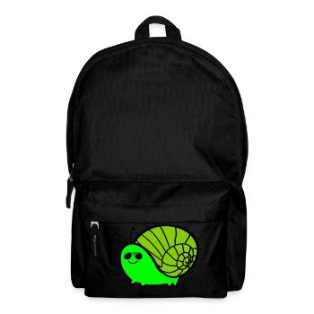 schnecke cool - Rucksack - Schwarz - Vorne