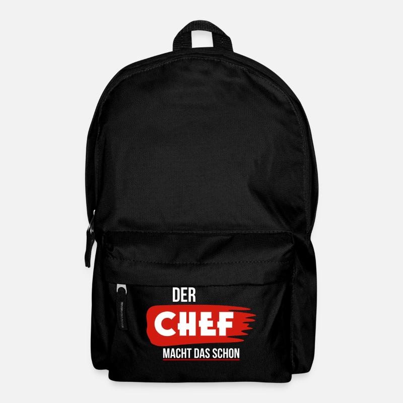 Der Chef macht das schon - Rucksack - Schwarz