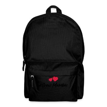 Crew Mitglied Herz Liebe - Rucksack - Schwarz - Vorne