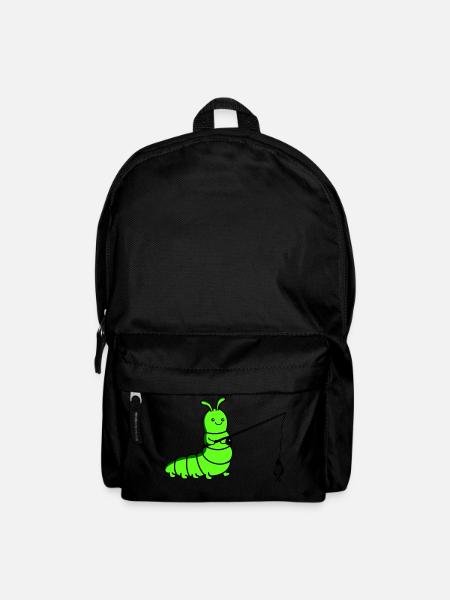 raupe angelt - Rucksack - Schwarz