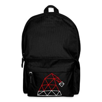 Christmas Hat - Geometric Lines - Backpack - black - Front