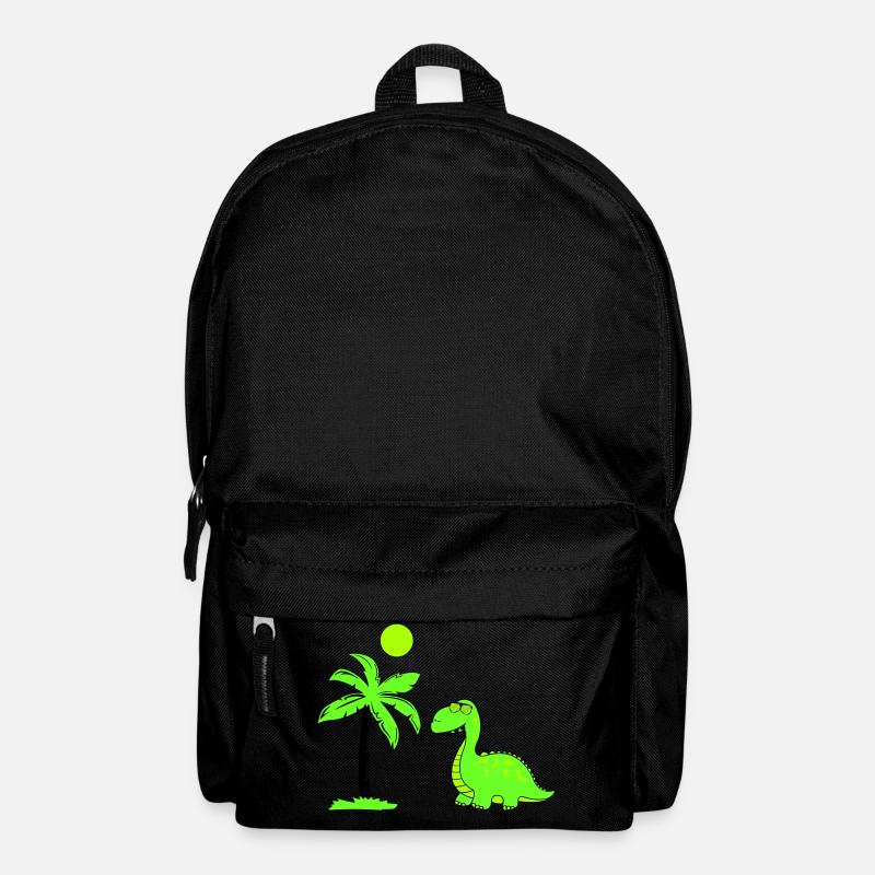 dinosaurier palme 02 - Rucksack - Schwarz
