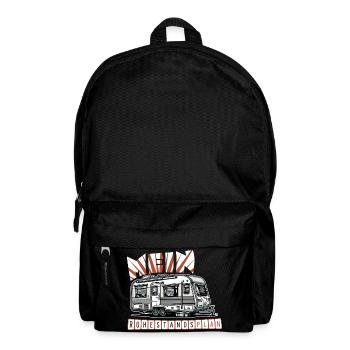 Ruhestand in Stil - Mit Wohnmobil - Rucksack - Schwarz - Vorne