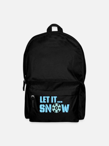 let it snow - Rucksack - Schwarz