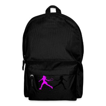 Silhouette de joueur de tennis - Sac à dos - noir - Devant
