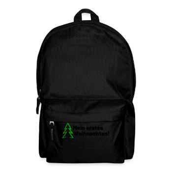 Mein erstes Weihnachten - Rucksack - Schwarz - Vorne