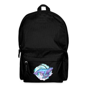 Buckelwal Aquarell - Rucksack - Schwarz - Vorne