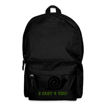 Escargot 2 Rapide - Sac à dos - noir - Devant
