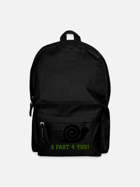 schnecke 2 fast - Rucksack - Schwarz