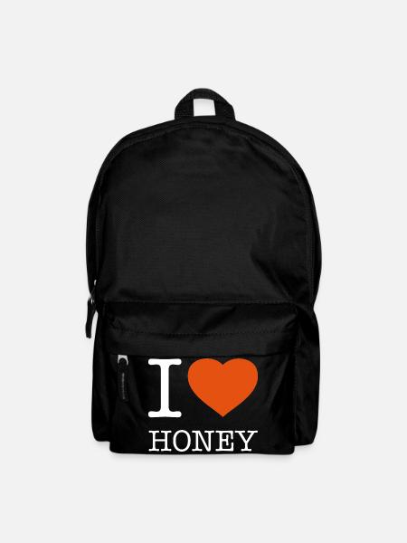 I LOVE HONEY - Rucksack - Schwarz