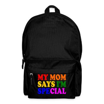 my mom says im special - Rucksack - Schwarz - Vorne