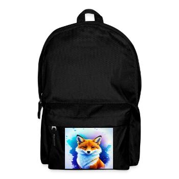 Renard féerique néon - Sac à dos - noir - Devant