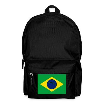 Brazil flag / Drapeau Brésil - Backpack - black - Front
