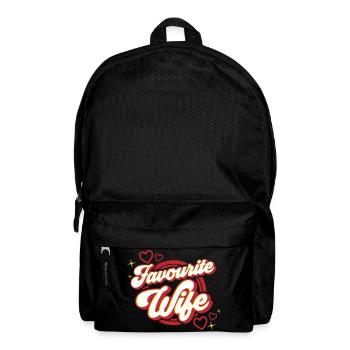 Favourite Wife | Farben änderbar - Rucksack - Schwarz - Vorne