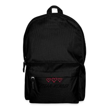 Team Member Heart Love - Backpack - black - Front