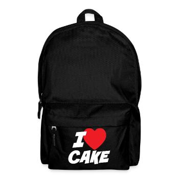 I Love Cake - Backpack - black - Front
