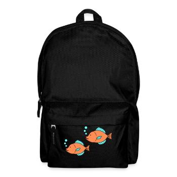 fische comic 2 - Rucksack - Schwarz - Vorne