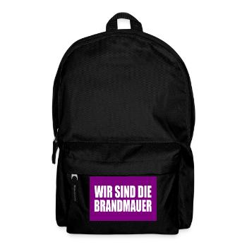 wir sind die brandmauer - Rucksack - Schwarz - Vorne