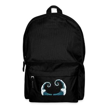 Perfect Cut Fibonacci Surfer Heart Wave - Sac à dos - noir - Devant
