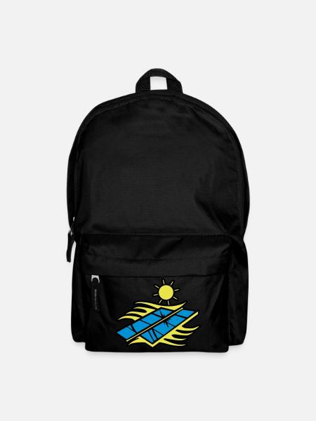Solar Energie Panele - Rucksack - Schwarz