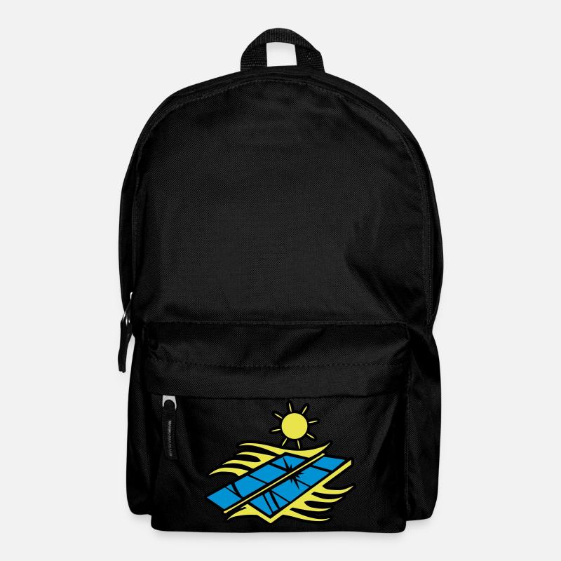 Solar Energie Panele - Rucksack - Schwarz