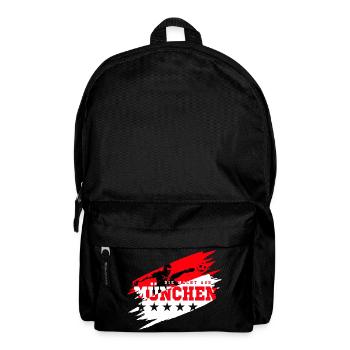 Die Macht aus München Fußball Fan - Rucksack - Schwarz - Vorne