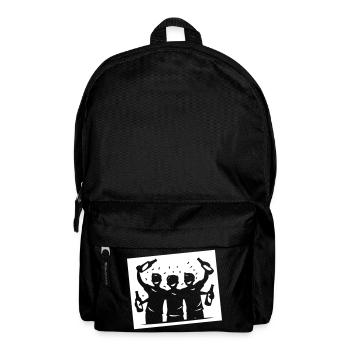 Drinking Silhouette Symbol - Rucksack - Schwarz - Vorne