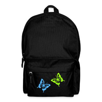 schmetterlinge - Rucksack - Schwarz - Vorne