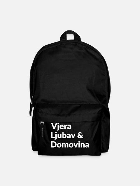 Vjera ljubav i domovina hrvatska kroatien - Rucksack - Schwarz