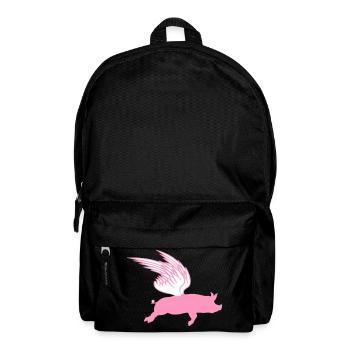 When Flying Wings Flying Pigs Can Fly - Backpack - black - Front