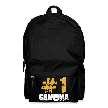 Erste 1 # Hashtag Grandma Oma Großmutter Liebe - Rucksack - Schwarz - Vorne