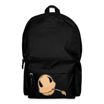 minimalistisches Pony Pferd Pferde Fohlen Maul - Rucksack - Schwarz - Vorne
