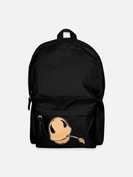 minimaliste poney cheval chevaux poulain bouche - Sac à dos - noir