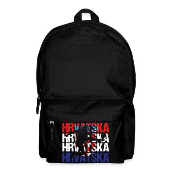 Hrvatska Kroatien Fußball - Rucksack - Schwarz - Vorne