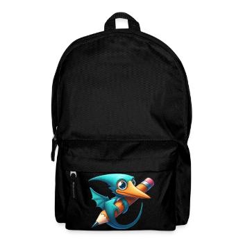 Pterodactyl Pencil Kawaii Pterosaur Dino - Backpack - black - Front