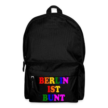 Berlin ist bunt - Rucksack - Schwarz - Vorne