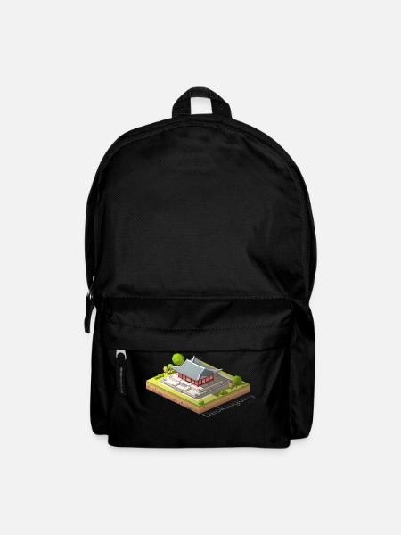 Geometrische Low-Poly-Deoksugung - Rucksack - Schwarz