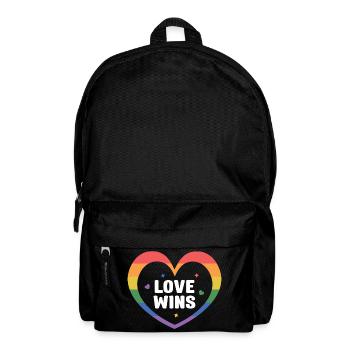 LGBTQ Pride Month - Love Wins - Backpack - black - Front