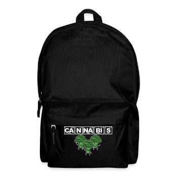 Cannabis - Brokkoli, Chemie, Periodensystem - Rucksack - Schwarz - Vorne