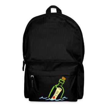 A bottle in the sea - Backpack - black - Front