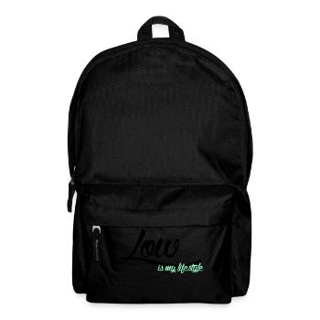 low is my lifestyle - Rucksack - Schwarz - Vorne