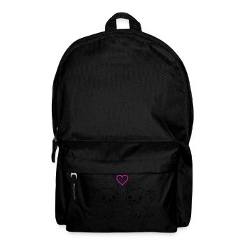 süße katzen love - Rucksack - Schwarz - Vorne